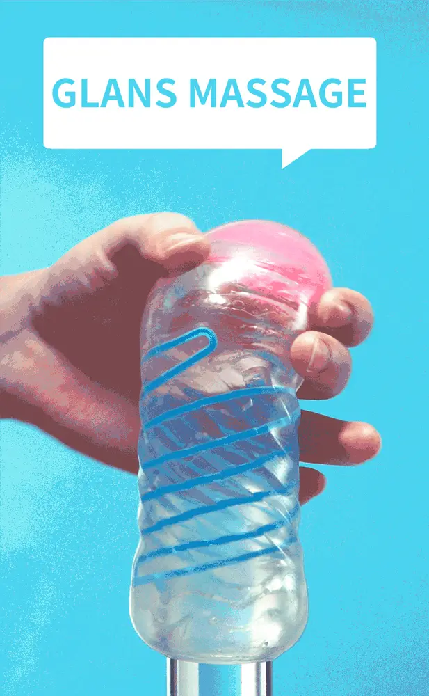 Transparent Textured Male Masturbation Cup Soft Silicone — photo 5