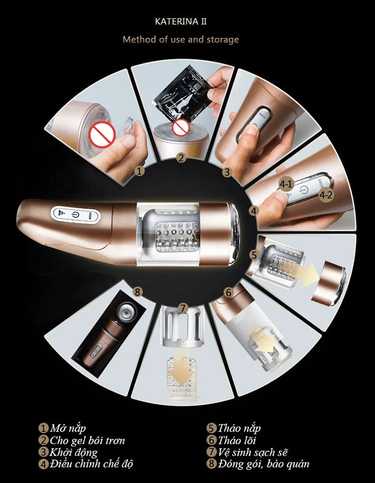 Kartina Automatic Male Masturbator Powerful Rotation Vibration Sextoy — photo 4