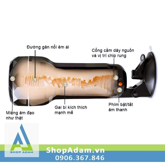 MX Dream Wall-Mounted Vibrating Male Sex Toy with Sound — photo 3