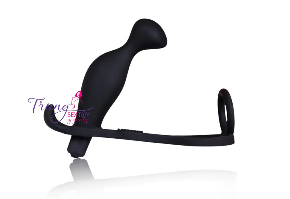 Silicone Cockring with 10 Vibration Modes for Anal Male Pleasure — photo 7
