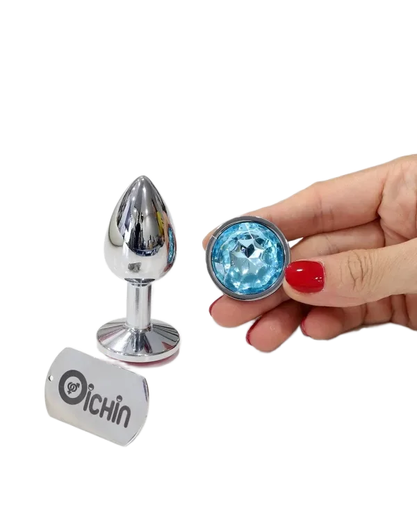 Colorful Stainless Steel Anal Plug 3 Sizes Luxury Gem