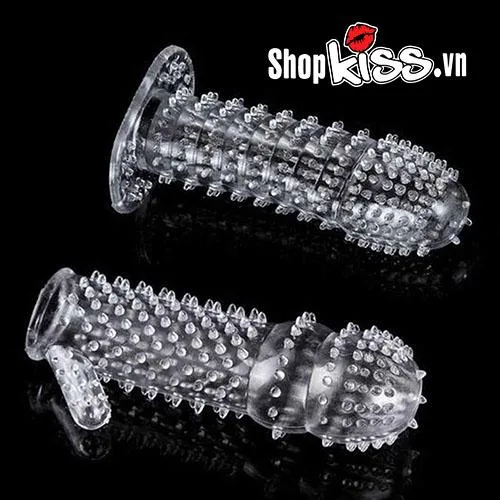 5pcs Transparent Textured Penis Sleeves Soft Silicone Enhancers — photo 4