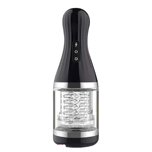 Compact 360° Automatic Rotating Masturbation Cup Black
