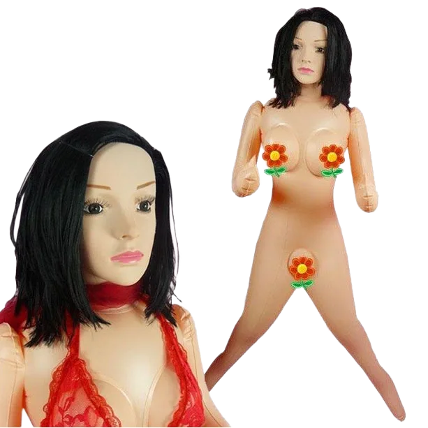 Compact Inflatable Sexy Blow-Up Love Doll Soft Silicone