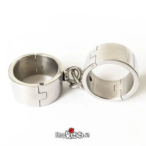 Heavy Duty Stainless Steel BDSM Metal Leg Cuffs Durable Restraints — photo 4