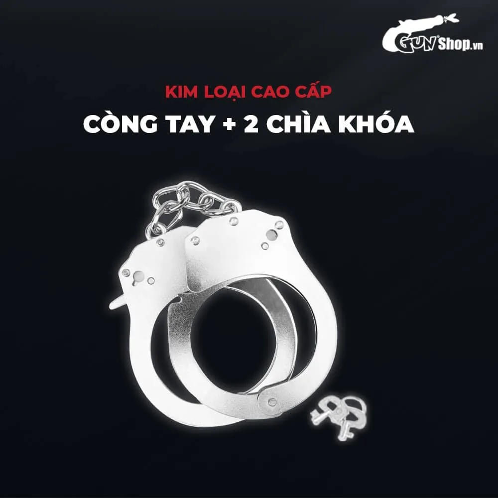Chisa Hi Basic Luv Punish BDSM Metal Handcuffs Set — photo 5