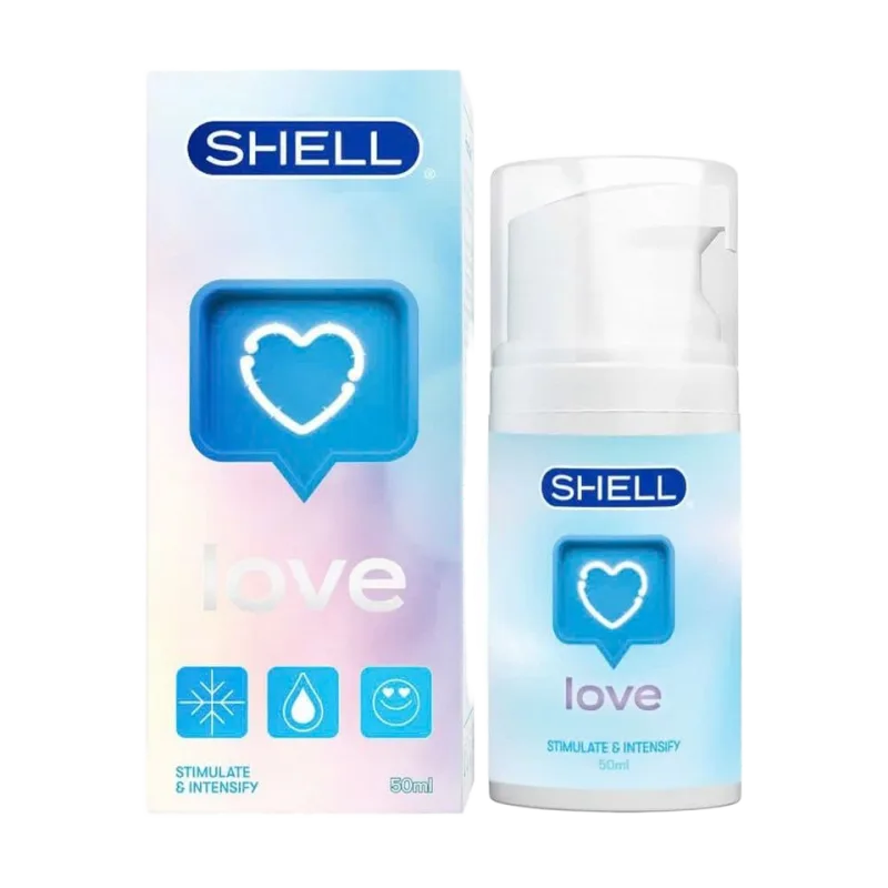 Cooling Mint Gel Shell Love 50ml Water-Based Lubricant