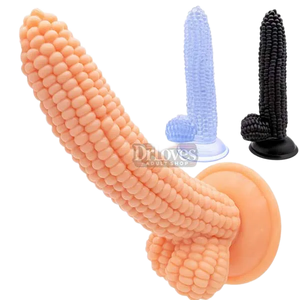 Corn Shaped Wall Mount Silicone Dildo Non Vibrating OEM Hong Kong