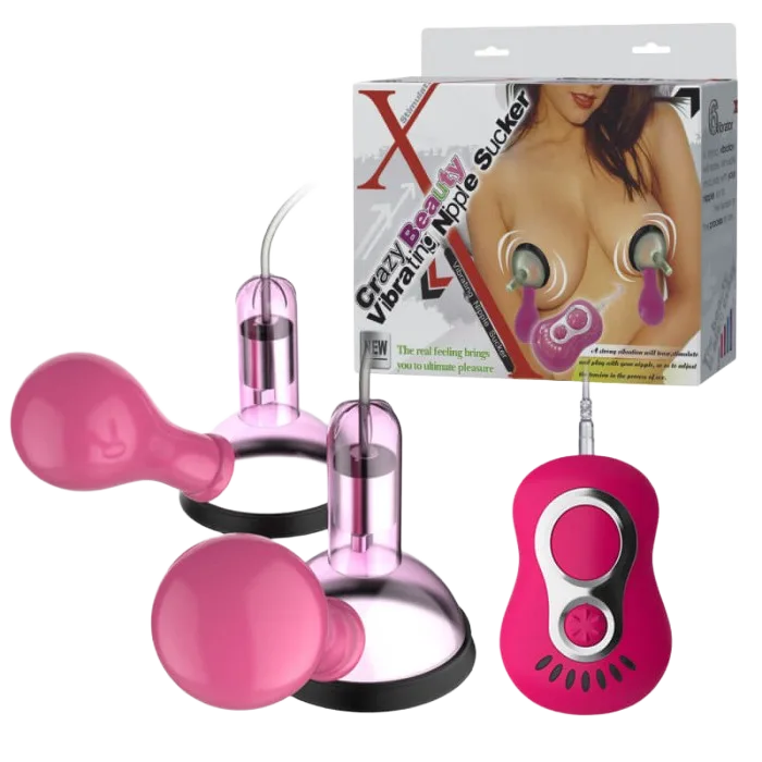 Crazy Beauty Vibrating Nipple Sucker Breast Enhancer Toy