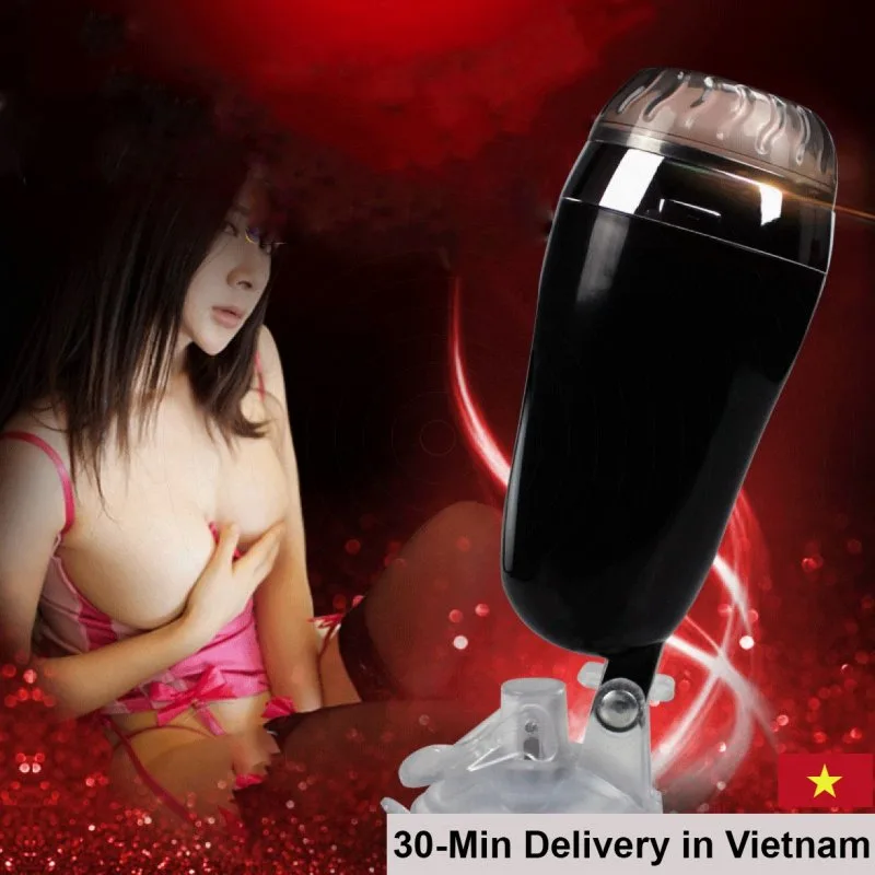 Crazy Bull 12 Mode Vibrating Male Masturbator with Base