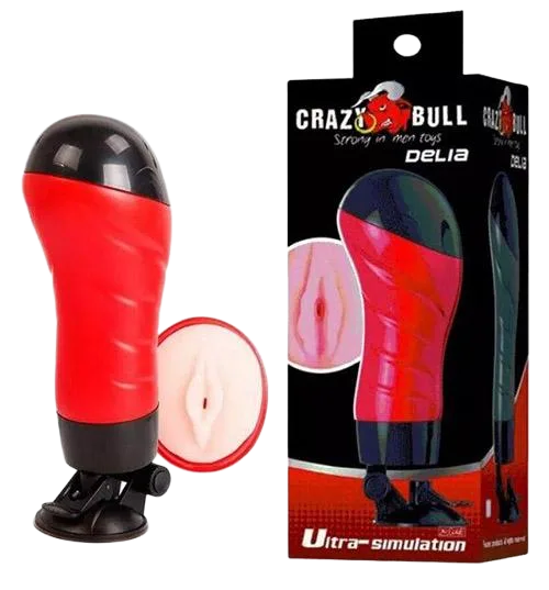 Crazy Bull Delia Wall Mounted Vibrating Male Masturbation Cup
