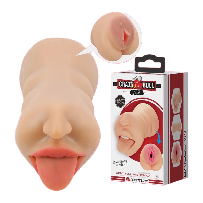 Crazy Bull Sarah Double-Ended Ultra Soft Realistic Masturbator