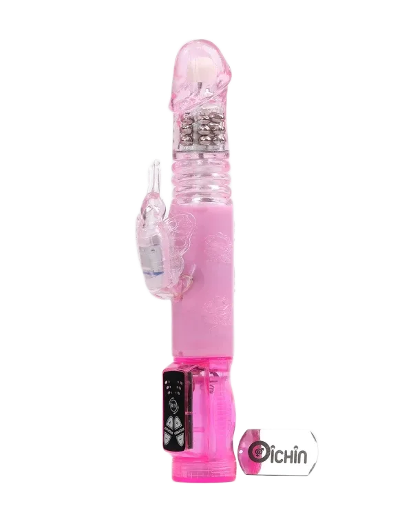 Crazy Rabbit Butterfly Vibrating Rotating Thrusting Toy for Women