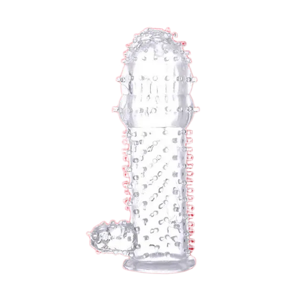 Crystal Condom Spiked Extension Ring Delay Sex