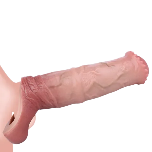 Cu Ngua Soft Strap-On Condom Enhanced Size Comfortable Fit