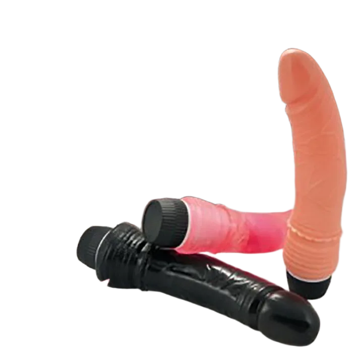 Curved Silicone Vibrating Dildo G-Spot Clitoral Stimulator