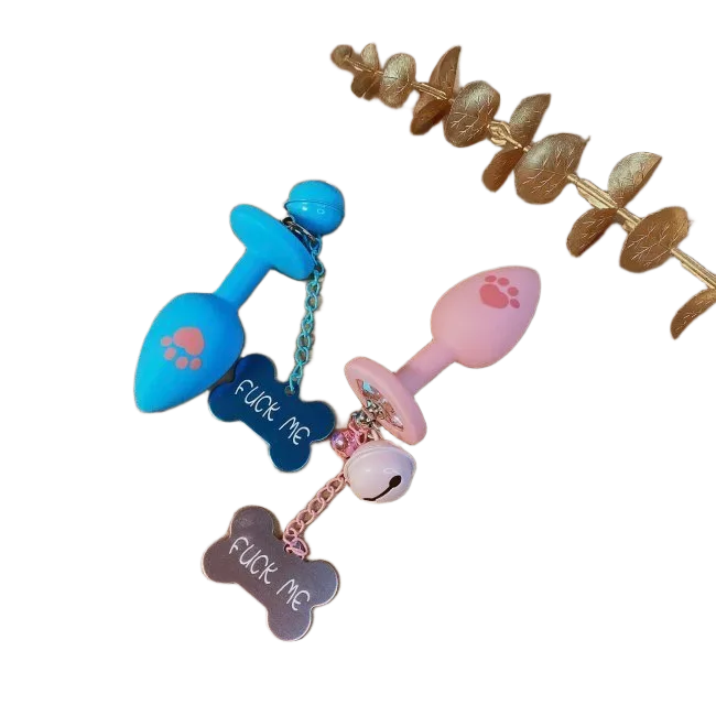 Cute Silicone Anal Plug Bell Soft Comfortable Sensation