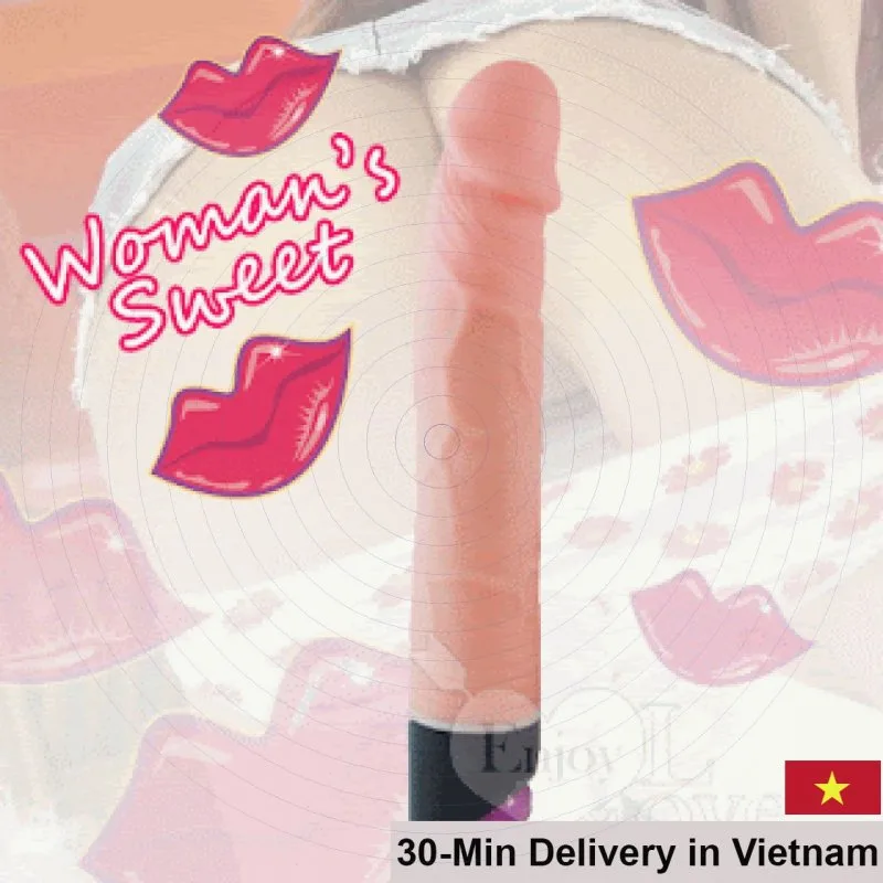 Cute Silicone Rechargeable Vibrating Penis Realistic Feel