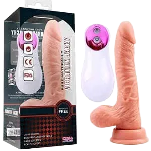 Cyberskin High Vibration Rotating Dildo for Intense Pleasure