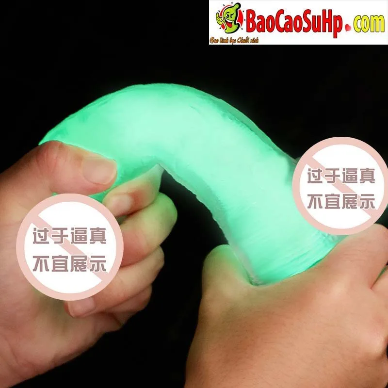 Didol Start Light Glow-In-Dark Transparent Dildo — photo 3