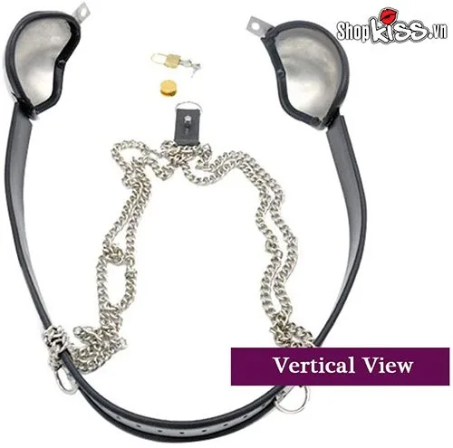 Stainless Steel BDSM Chest Lock Adjustable Size — photo 5