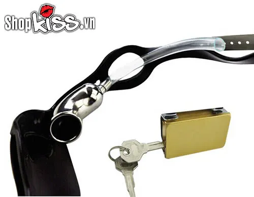 Stainless Steel T-Lock Male Chastity Belt for BDSM Play — photo 5