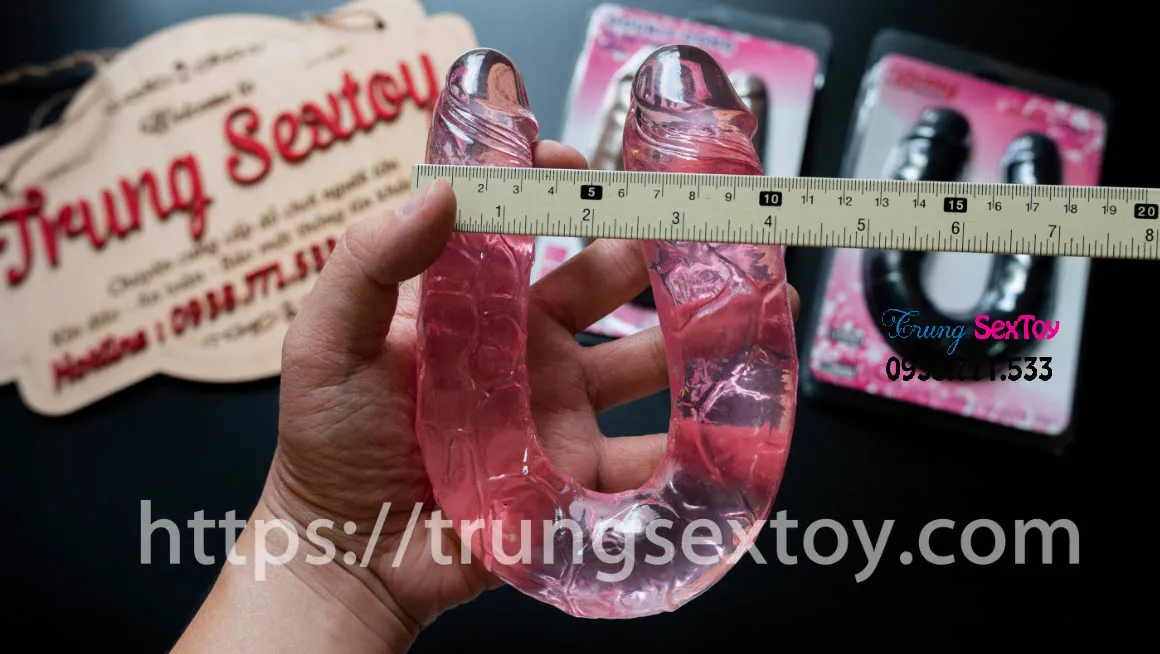 Double-Ended Pleasure Toy for Lesbians Flexible Soft — photo 3