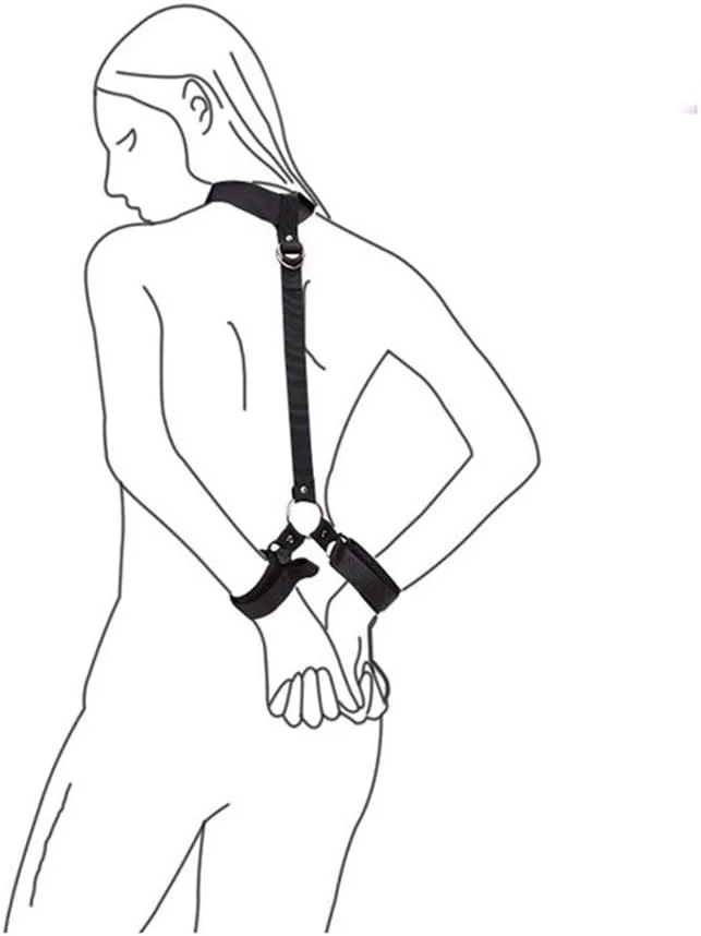 BDSM Handcuffs Restraint Bondage Adjustable Soft Leather — photo 7