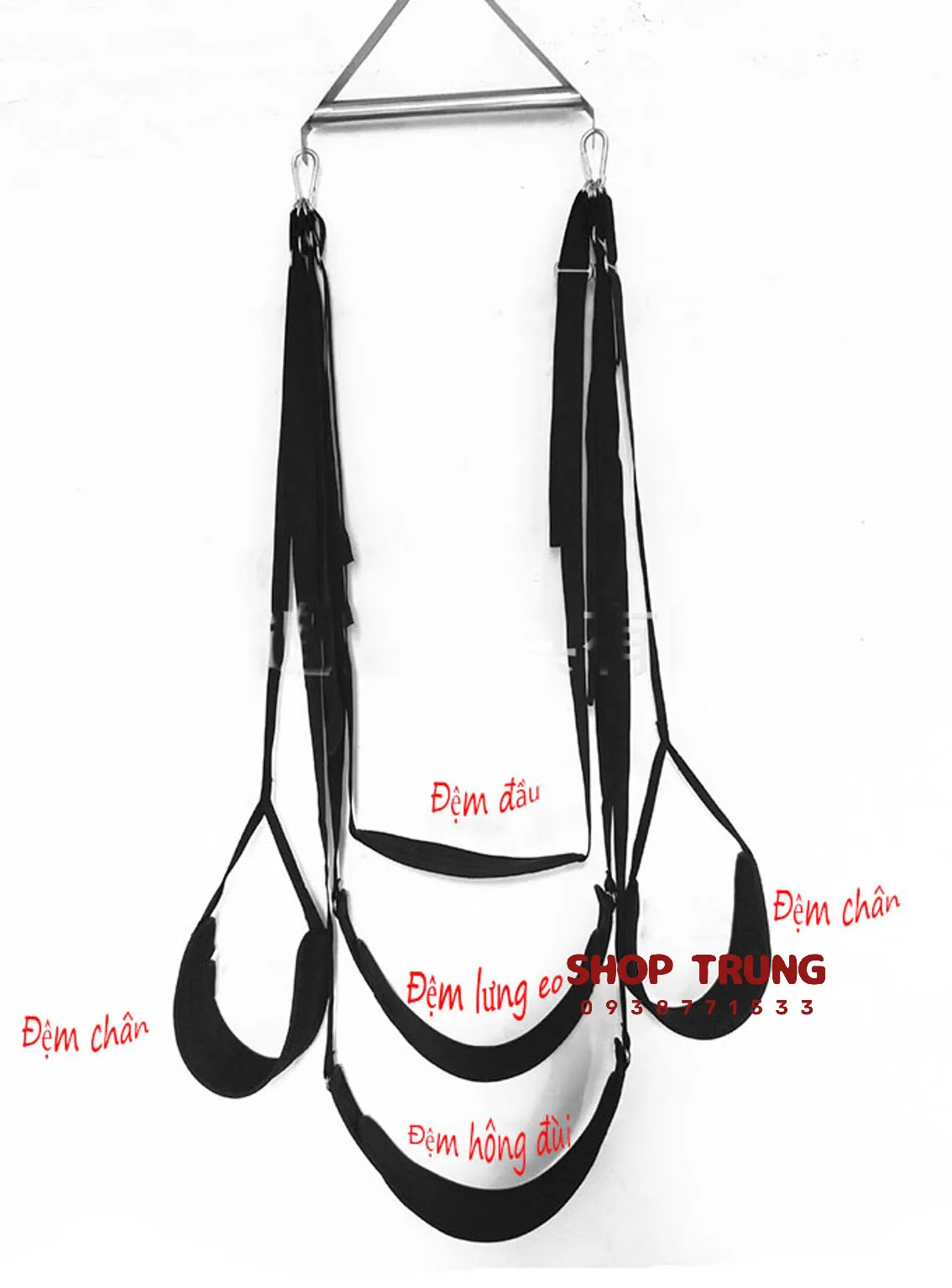 360 Degree BDSM Suspension Rope Strong Secure Adjustable Black — photo 2