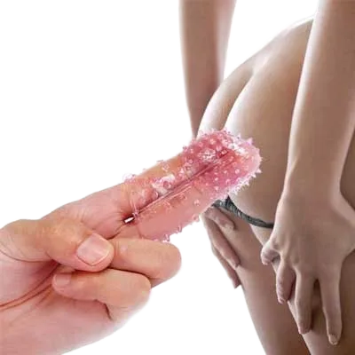 DC10 Textured Finger Sleeve Women Clitoral Stimulator