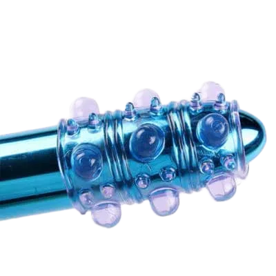 DC10A Silicone Textured Penis Sleeve Intense Sensation Female