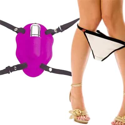 DC10C Strap-On Butterfly Vibrator Female Self-Pleasure