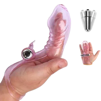 DC10T Vibrating Finger Sleeve Clitoral Stimulator Couple Game