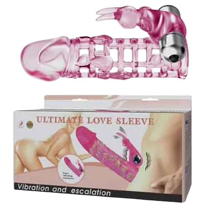DC14M Mesh Condom with Stimulating Clitoral Vibrator Female