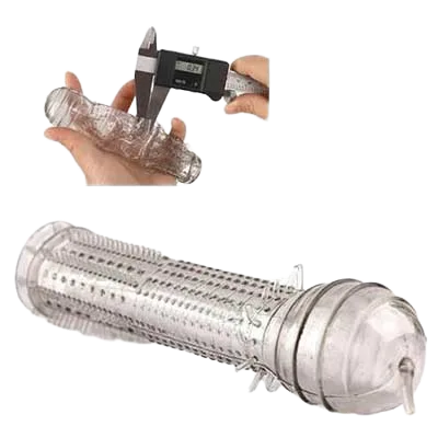 DC14Q Thin Textured Sleeve Enhancer Sexual Pleasure Aid