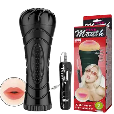 DC17C 7-Level Vibrating Realistic Oral Male Masturbator