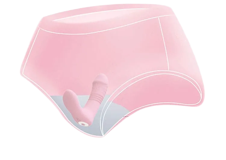 DC38M App Controlled Vibrating Panties with Thrusting & Sucking