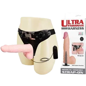 DC65B Strap-On Vibrating Realistic Silicone Lesbian Couples Toy