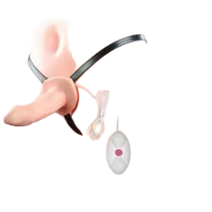 DC65K Hollow Strap-On Dildo – Rigid Or Vibrating Couple Play