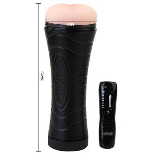 7-Level Silicone Flashlight Vibrator Waterproof Anal Plug — photo 2