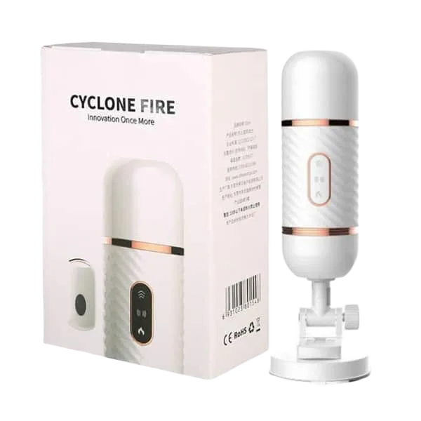 Dibe Cyclone Fire Heating Remote Control Vibrating Dildo