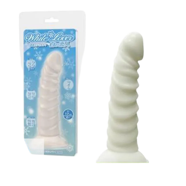 Dildo White Lover Japanese Wall Mount Soft Silicone Toy