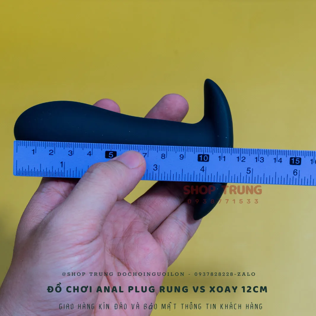 12cm Remote Control Silicone Rotating and Vibrating Anal Plug — photo 2