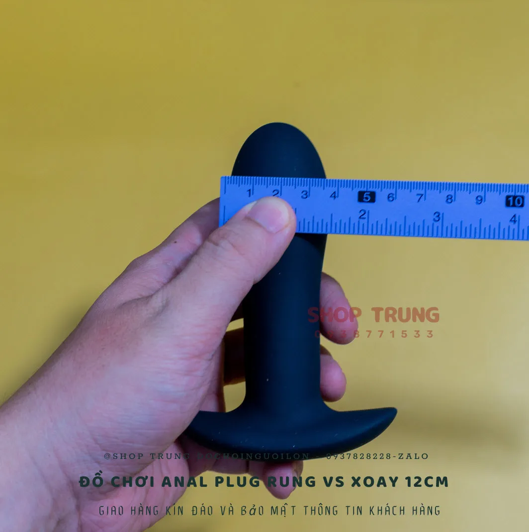 12cm Remote Control Silicone Rotating and Vibrating Anal Plug — photo 4