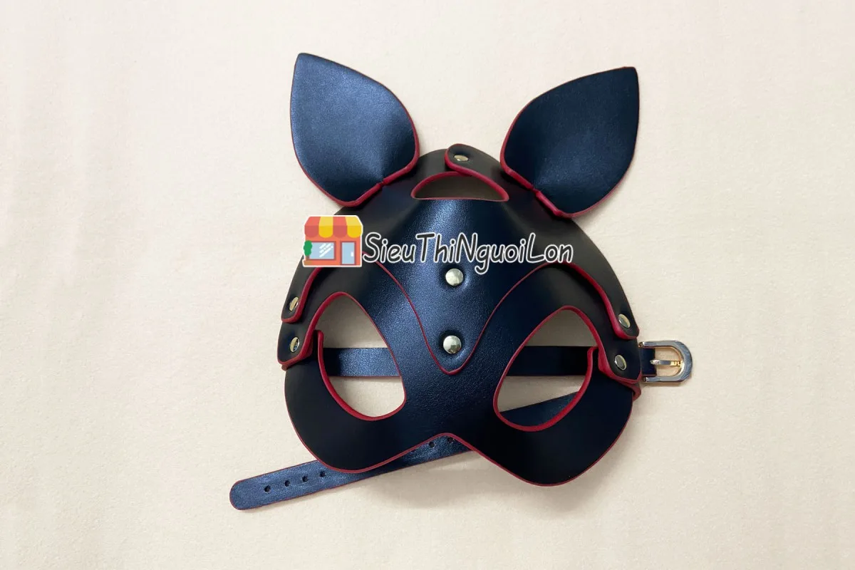 Foxy Fetish BDSM Fox Mask Leather Steel — photo 3