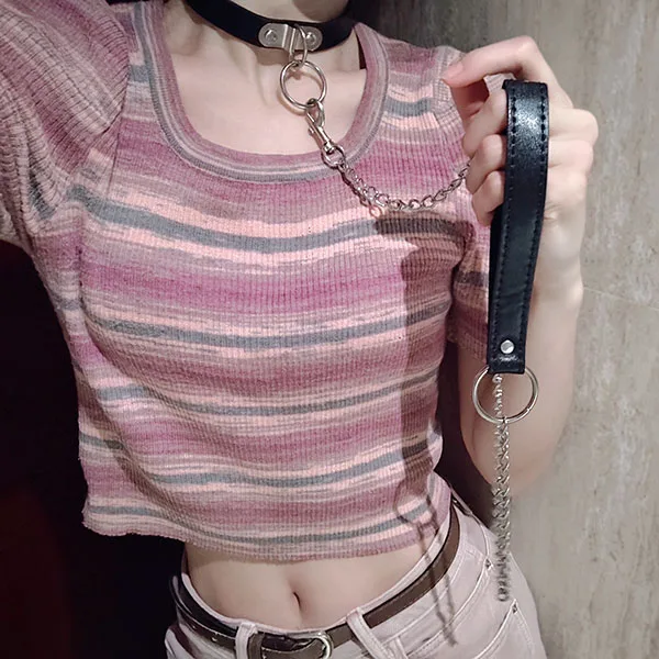 BDSM Chain Collar with Bell Bondage Adult Play Accessory — photo 2