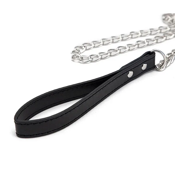 BDSM Chain Collar with Bell Bondage Adult Play Accessory — photo 4
