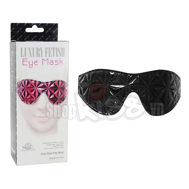 Luxury Fetish Premium Leather BDSM Blindfold Sensory Play — photo 3