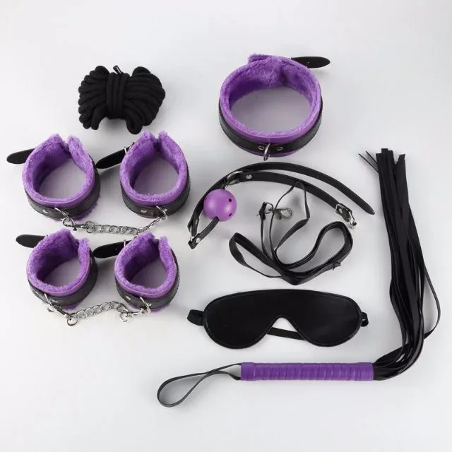 Wanle BDSM 7-Piece Feather Fetish Restraint Kit Strong Thrill — photo 5
