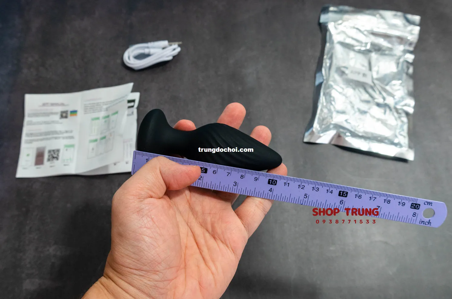 Remote-Controlled Anal Plug Soft Silicone G & P Stimulator — photo 7